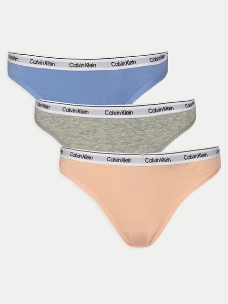 Calvin Klein Underwear Komplet stringów 000QD5209E Kolorowy. Komplety bielizny Calvin Klein Underwear, bez wzorów, z bawełny. Za 129,99 zł.