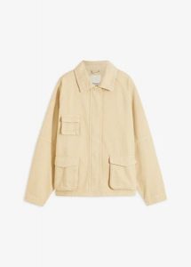 Kurtka oversize. Brązowe kurtki bonprix, bez wzorów, bez kaptura. Za 119,99 zł.