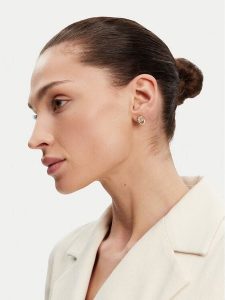 Guess Kolczyki JUBE05 108JW Złoty. Żółte kolczyki Guess, metalowe. Za 209,99 zł.