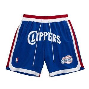 Szorty Los Angeles Clippers Just Don Classics 1984/85. Niebieskie szorty MITCHELL & NESS, bez wzorów, vintage. Za 1 553,00 zł.