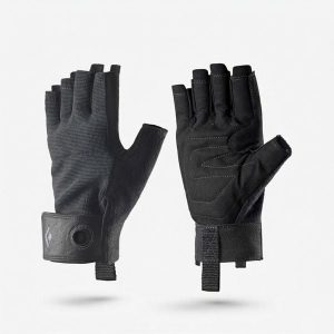 Rękawiczki na via ferrata Crag Black Diamond. Czarne rękawiczki Black Diamond, bez wzorów. Za 59,99 zł.