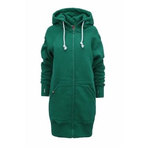 Bluza sportowa rozpinana z kapturem damska DEEP TRIP Luzak. Zielone bluzy DEEP TRIP, xs, bez wzorów, z kapturem. Za 389,00 zł.