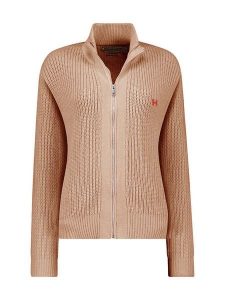 Canadian Peak Kardigan w kolorze jasnobrązowym rozmiar: M. Brązowe kardigany Canadian Peak, m, bez wzorów, ze splotem, bez ramiączek. Za 161,34 zł.