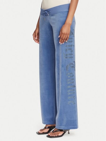 Juicy Couture Spodnie dresowe Old Gothic JCWBJ226334 Niebieski Regular Fit. Niebieskie spodnie dresowe Juicy Couture, s, bez wzorów, z dresówki. Za 322,99 zł.