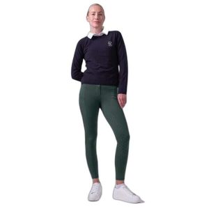 Damskie legginsy jeździeckie z pełną przyczepnością PS of Sweden Katja. Czarne legginsy PS OF SWEDEN, bez wzorów, z materiału, z podwyższonym stanem. Za 399,50 zł.