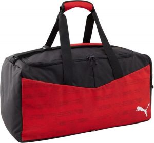 Torba podróżna Puma individualRISE Medium. Czerwone torby podróżne i sportowe Puma, bez wzorów, z materiału, na ramię. Za 141,99 zł.