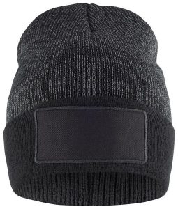 Clique Hubert Patch Reflective czapka dziana z akrylu z naszywką bawełnianą. Szare czapki CLIQUE, z aplikacjami, z bawełny. Za 111,37 zł.