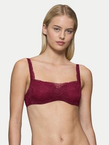 Triumph Biustonosz z fiszbiną Illusion 10219845 Czerwony. Czerwone biustonosze Triumph, bez wzorów, z syntetyku. Za 159,00 zł.