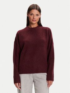 Vero Moda Sweter Boom 10320463 Bordowy Loose Fit. Czerwone swetry klasyczne Vero Moda, s, z syntetyku, bez kołnierzyka. Za 159,99 zł.