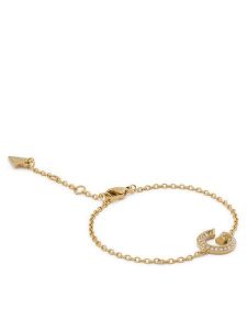 Guess Bransoletka JUBB05 442JW Złoty. Żółte bransoletki Guess, metalowe. Za 209,99 zł.