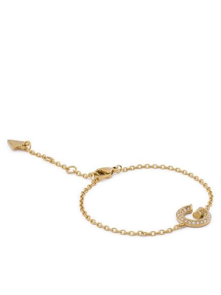 Guess Bransoletka JUBB05 442JW Złoty. Żółte bransoletki Guess, metalowe. Za 209,99 zł.