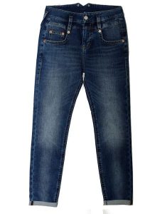 Herrlicher Dżinsy - Tapered fit - w kolorze granatowym rozmiar: W26/L32. Niebieskie jeansy Herrlicher, bez wzorów. Za 140,53 zł.