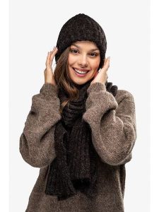 Awama Czapka w kolorze brązowym rozmiar: onesize. Brązowe czapki Awama, bez wzorów, z wełny. Za 97,99 zł.