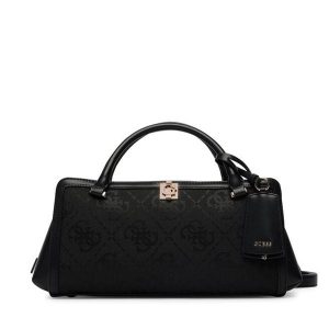Torebka Guess. Czarne kuferki Guess, z aplikacjami, bez dodatków. Za 634,99 zł.
