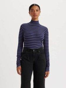 Levi's Golf w kolorze niebiesko-fioletowym rozmiar: XS. Czarne golfy Levi's®, bez wzorów. Za 70,24 zł.