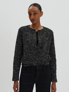 Someday Kardigan "Ulaya" w kolorze czarno-srebrnym rozmiar: 42. Czarne kardigany someday. Za 173,99 zł.