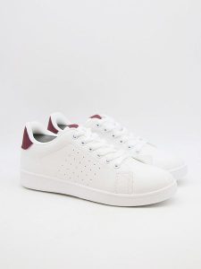 Bellucci Sneakersy w kolorze biało-czerwonym rozmiar: 41. Białe trampki Bellucci, bez wzorów, bez zapięcia. Za 86,99 zł.