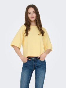 ONLY Sweter w kolorze żółtym rozmiar: XL. Żółte swetry oversize ONLY, s, bez wzorów, z materiału, bez ramiączek. Za 60,99 zł.