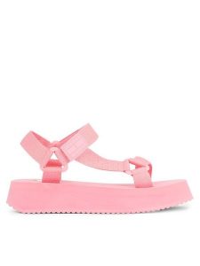 Tommy Jeans Sandały Tjw Eva Sandal EN0EN02466 Różowy. Czerwone sandały Tommy Jeans, bez wzorów, z jeansu, bez obcasa, na płaskiej podeszwie, bez zapięcia. Za 329,99 zł.