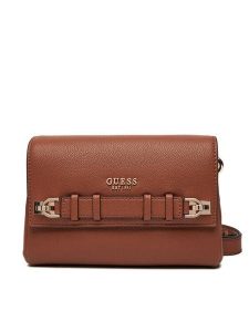 Guess Torebka Gregoria HWBG85 46200 Brązowy. Brązowe listonoszki Guess, z aplikacjami, ze skóry, bez dodatków. Za 369,99 zł.
