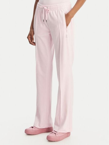 Juicy Couture Spodnie dresowe Tina JCWBJ126327 Różowy Straight Leg. Czerwone spodnie dresowe Juicy Couture, xs, bez wzorów, z dresówki. Za 399,99 zł.