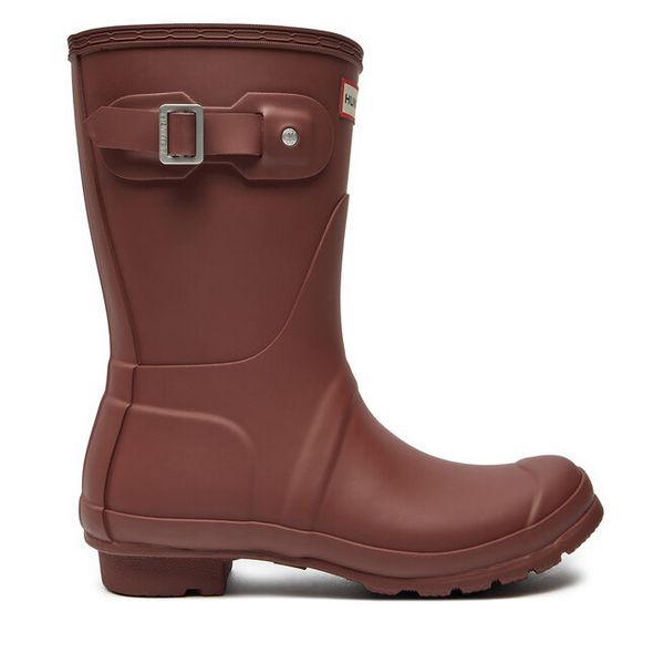 Kalosze Hunter. Czerwone kalosze Hunter, bez wzorów. Za 349,99 zł.