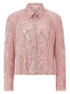 Rich & Royal Bluzka w kolorze jasnoróżowym rozmiar: M. Różowe bluzki Rich & Royal, m, bez wzorów, bez kołnierzyka, bez ramiączek. Za 195,99 zł.