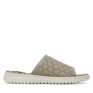 Klapki Go Soft. Szare klapki Go Soft, bez wzorów, bez obcasa. Za 119,99 zł.