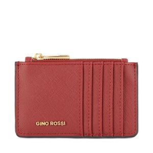 Portfel GINO ROSSI. Czerwone portfele Gino Rossi, bez wzorów. Za 49,99 zł.