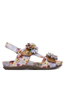 Laura Vita Sandały Liloo 06 Kolorowy. Sandały LAURA VITA, bez wzorów, ze skóry, bez obcasa, na płaskiej podeszwie, bez zapięcia. Za 429,99 zł.