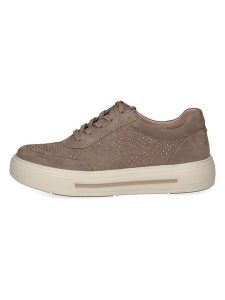 Caprice Skórzane sneakersy w kolorze brązowym rozmiar: 38. Brązowe trampki Caprice, bez wzorów, ze skóry, bez zapięcia. Za 210,81 zł.