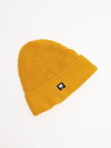Blutsgeschwister Czapka w kolorze żółtym rozmiar: onesize. Żółte czapki Blutsgeschwister, bez wzorów, z bawełny. Za 68,95 zł.