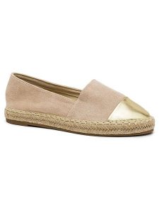 Foreverfolie Espadryle w kolorze beżowym rozmiar: 36. Brązowe espadryle Foreverfolie, bez wzorów, bez obcasa. Za 79,03 zł.