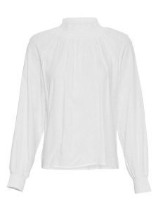 MOSS COPENHAGEN Bluzka "Derya" w kolorze białym rozmiar: XL. Białe bluzki Moss Copenhagen, xl, bez wzorów, z wiskozy, bez kołnierzyka, bez ramiączek. Za 96,83 zł.