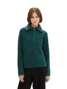 Tom Tailor Sweter w kolorze zielonym rozmiar: S. Zielone swetry oversize Tom Tailor, s, bez wzorów, ze splotem, bez ramiączek. Za 114,98 zł.