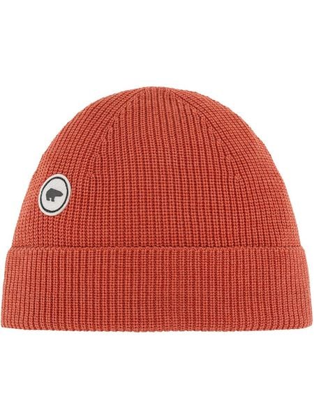 Eisbär Wełniana czapka "Mino" w kolorze pomarańczowym rozmiar: onesize. Pomarańczowe czapki Eisbar, z aplikacjami, z wełny. Za 125,27 zł.