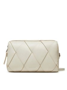 Calvin Klein Torebka Ck Woven Camera Bag K60K613002 Écru. Listonoszki Calvin Klein, bez wzorów, ze skóry, bez dodatków. Za 289,99 zł.