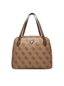 Guess Torba Berta Travel TWOB86 88916 Brązowy. Brązowe torebki klasyczne Guess, z aplikacjami, ze skóry, bez dodatków. Za 649,99 zł.