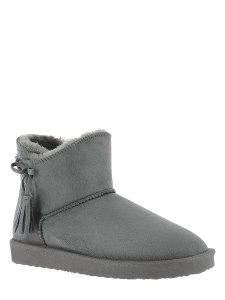 ISLAND BOOT Botki zimowe "Cullen" w kolorze antracytowym rozmiar: 36. Czarne botki Island Boot, na zimę, bez wzorów, z materiału, bez obcasa, na platformie, bez zapięcia. Za 122,96 zł.