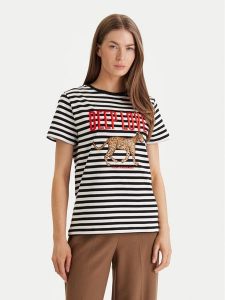 LOLA CASADEMUNT T-Shirt LS2615107 Czarny Regular Fit. Czarne t-shirty LOLA CASADEMUNT, xs, bez wzorów, z bawełny, bez kołnierzyka, bez ramiączek. Za 294,99 zł.