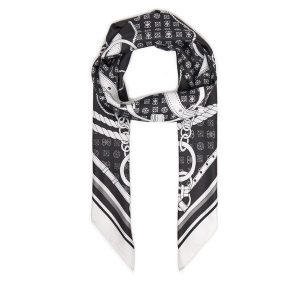 Chusta Guess. Czarne apaszki i chusty Guess, z aplikacjami. Za 199,99 zł.
