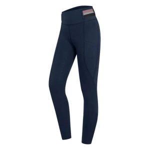 Damskie legginsy jeździeckie z pełną przyczepnością ELT Nala. Szare legginsy ELT, bez wzorów, z elastanu, z podwyższonym stanem. Za 259,45 zł.