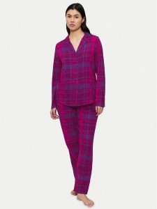 Triumph Piżama Boyfriend 10225075 Różowy Relaxed Fit. Czerwone piżamy Triumph, bez wzorów, z bawełny, bez ramiączek. Za 175,00 zł.