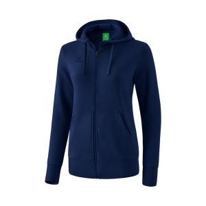 Damska bluza z kapturem zapinana na zamek Erima Basic. Niebieskie bluzy Erima, xs, bez wzorów, z bawełny, z kapturem. W wyprzedaży za 130,50 zł.