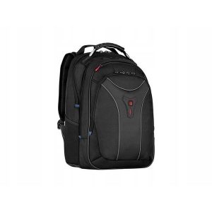 Plecak Carbon z kieszenią na laptopa do 17,3' (43 cm). Czarne plecaki Wenger. Za 495,99 zł.