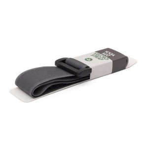 Opaska na matę na rzep Bodhi Velcro - szary. Brązowe paski BODHI, bez wzorów, sportowe. Za 9,99 zł.