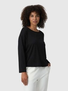 Les Lunes Koszulka "Nelaa" w kolorze czarnym rozmiar: S. Czarne bluzki Les Lunes, s, bez wzorów, bez kołnierzyka, bez ramiączek. Za 126,99 zł.