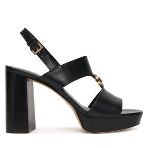 Sandały MICHAEL Michael Kors. Czarne buty zimowe MICHAEL Michael Kors, bez obcasa, na słupku, bez zapięcia. Za 739,99 zł.