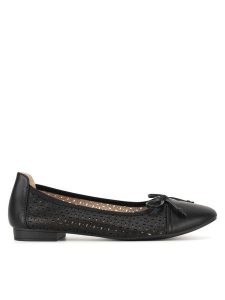 Clara Barson Baleriny WS2055-15 Czarny. Czarne balerinki Clara Barson, bez wzorów, z materiału, bez obcasa, bez zapięcia. Za 69,99 zł.