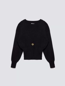 Sweter damski z wiskozy taliowany czarny Goldi 906. Czarne kardigany Big Star, z jeansu. Za 229,99 zł.